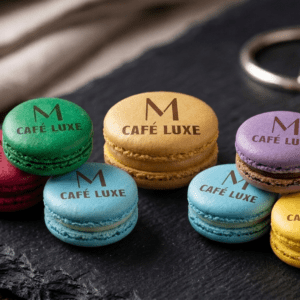 4-Macaron Sets - Custom Logo